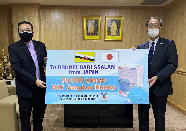 Japan donates 50,000 N95 masks to Brunei