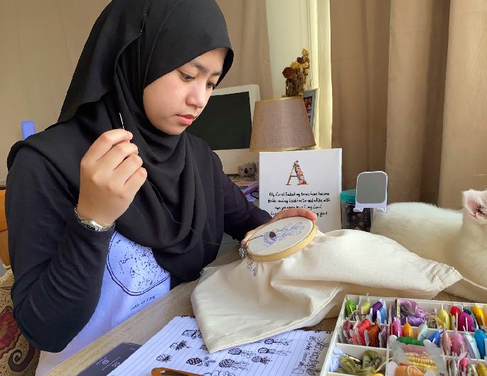 Florale Notes: Embroidering a hobby into a money-making business