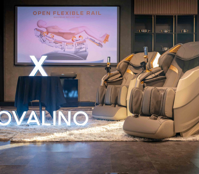 Boeffi unveils new massage chair, Bovalino X