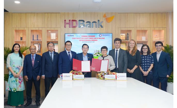 Increasing credit limit to $100 million, HDBank and Proparco promote climate finance and 2X Challenge initiative