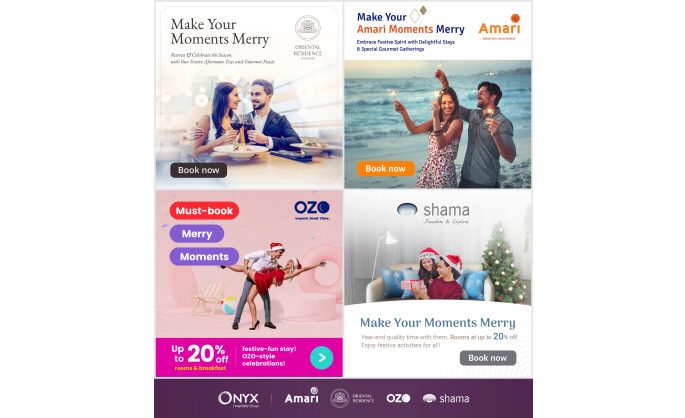 Celebrate the Festive Season in Style: ONYX Hospitality Group Invites Travellers to ‘Make Your Moments Merry’ with Discounts of up to 30%