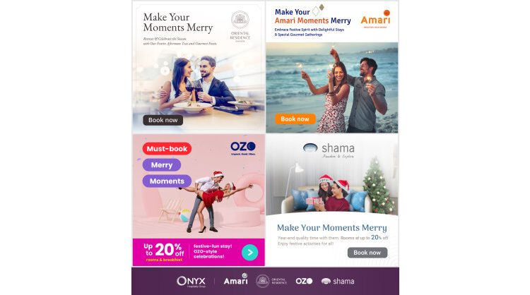 Celebrate the Festive Season in Style: ONYX Hospitality Group Invites Travellers to ‘Make Your Moments Merry’ with Discounts of up to 30%