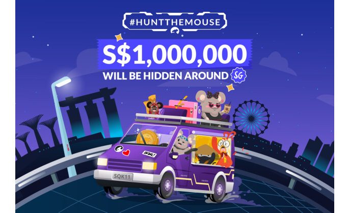 Sqkii launches #HuntTheMouse  – The World’s Simplest S$1m Cash Hunt in Singapore