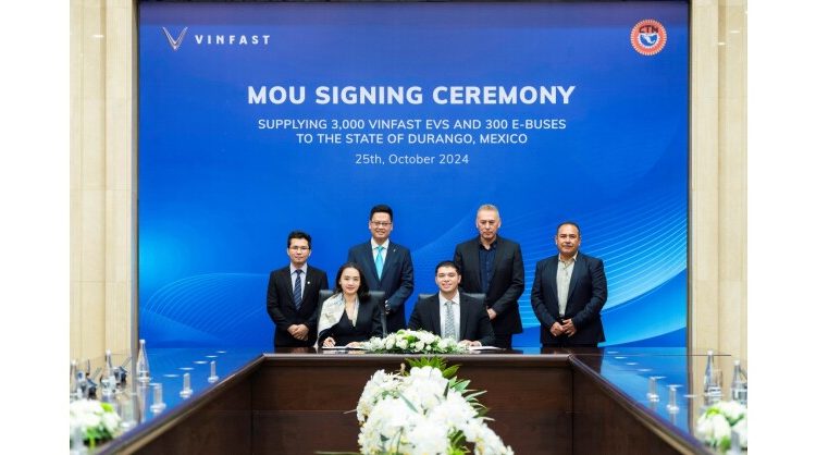 VinFast and Durango Drivers’ Union sign strategic MOU on green transition of public transport in Mexico