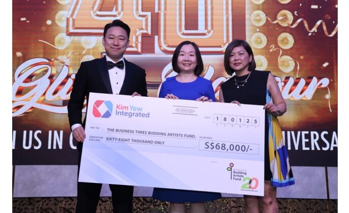 Kim Yew Integrated Celebrates 40 Years With $68,000 Donation To The Business Times Budding Artists Fund