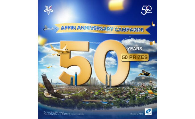 AFFIN Launches “AFFIN 50 Years, 50 Prizes” Golden Jubilee Campaign, Celebrating 50 Years Of ‘Always About You’ With RM1 Million Grand Prize