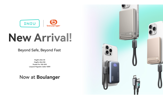 INIU Partners with Boulanger to Launch Innovative Charging Products in France
