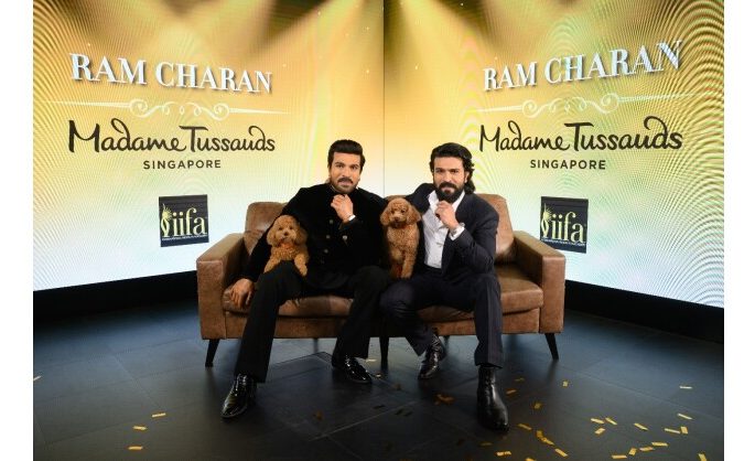 Global Superstar Ram Charan Unveils World’s First Wax Figure At Madame Tussauds Singapore – Joined By His Beloved Dog Rhyme