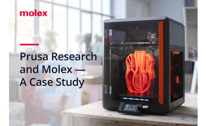 Molex Collaborates with Prusa Research to Scale Rapid Growth Trajectory for 3D-Printing Pioneer