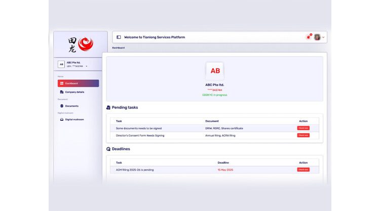 Tianlong Services Unveils AI-Powered Corporate Secretarial Compliance Solutions for Cost-Effective Compliance