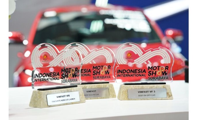 VinFast sets new record at IIMS Surabaya 2025 with four awards,  VF 3 named “Best EV City Car”