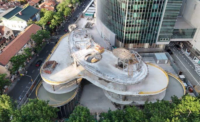 Plaza 66’s Pavilion Extension Tops Out, Opening in Second Half of 2026