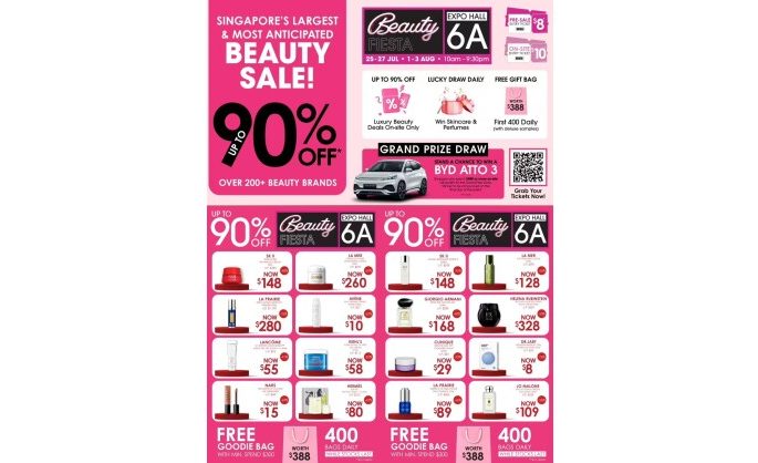 Singapore’s Biggest Beauty Sale Returns with $1 Deals, Rolex Prizes, and a BYD Electric Car Giveaway