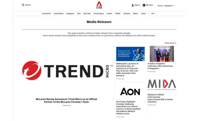 Media OutReach Newswire Strengthens Press Release Distribution Network in Singapore and Southeast Asia
