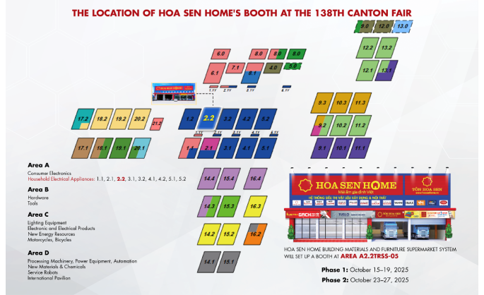Hoa Sen Home Vietnam seeks global partners at the 138th Canton Fair – The world’s largest multi-industry trade exhibition