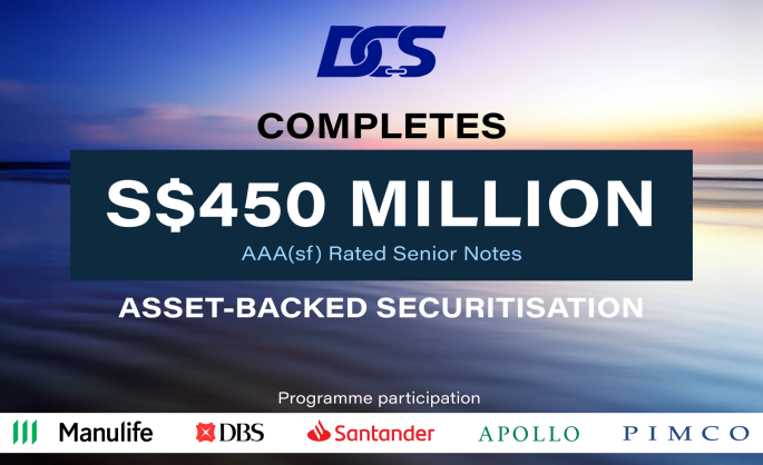 DCS expands asset-backed securitisation to S$450 million with AAA-rated senior notes