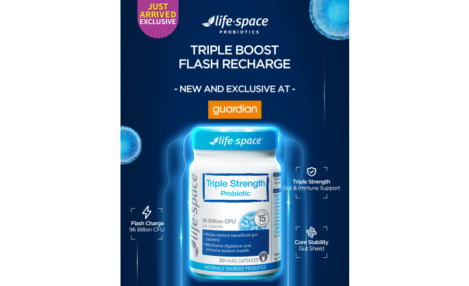 Triple the Probiotics, Triple the Relief: Life-Space Launches Triple Strength Probiotics in Singapore