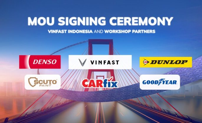 VinFast collaborates with five partners to strengthen electric vehicle after-sales service in Indonesia
