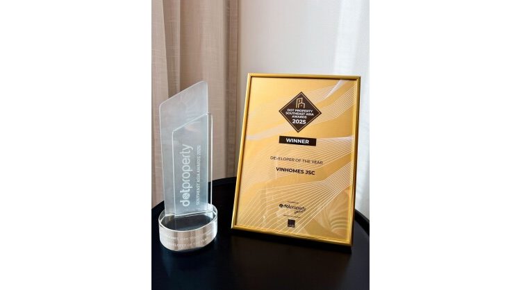 Vinhomes honored as “Developer of the Year Southeast Asia 2025” at the Dot Property Southeast Asia Awards 2025