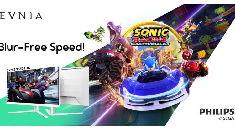 philips-evnia-joins-forces-with-sonic-racing:-crossworlds-to-bring-gamers-the-perfect-fusion-of-speed-and-visual-brilliance