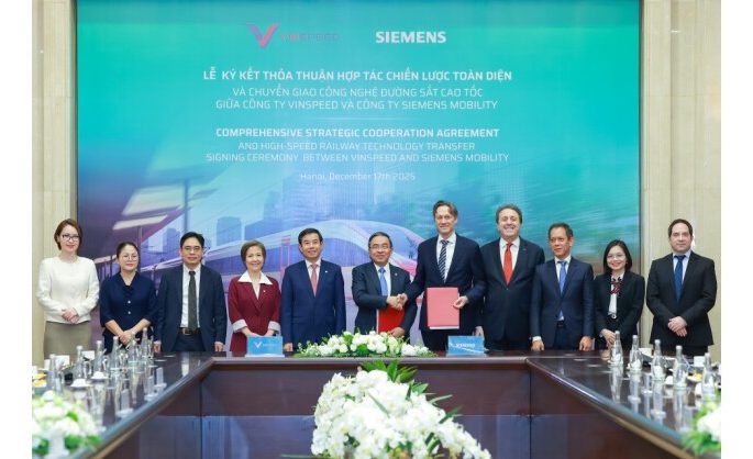 VinSpeed and Siemens Mobility sign a comprehensive strategic cooperation agreement on high-speed rail
