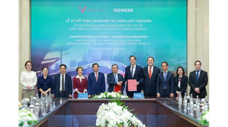 vinspeed-and-siemens-mobility-sign-a-comprehensive-strategic-cooperation-agreement-on-high-speed-rail