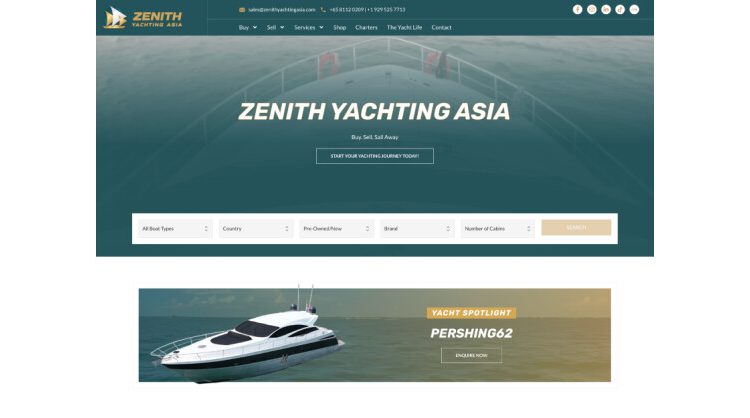 Zenith Yacht Charters Expands Into Yacht Brokerage With New Platform Zenith Yachting Asia