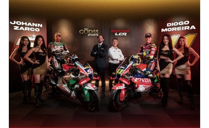 GOD55 Sports Joins MotoGP’s Global Stage as Honda LCR’s Premium Official Partner