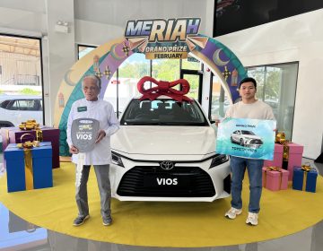 Double Celebration: Grandfather drives home second Vios in Toyota Meriah Ria grand draw