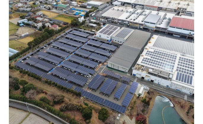 Toyota Group Key Supplier JTEKT Commissions  2,500 MWh Solar Carport in Kagawa Under 20-Year PPA with Peak Energy
