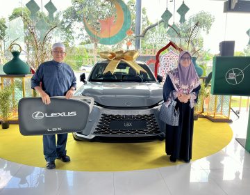 Grand prize winner’s father brings home Lexus LBX