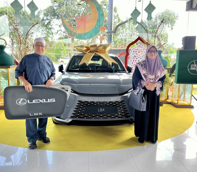 Grand prize winner’s father brings home Lexus LBX